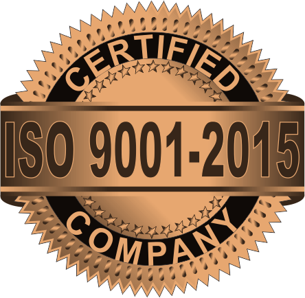 ISO 9001:2015 certified company